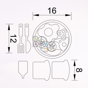 Breakfast Set Beech Wood (Solid Wood) 10 - 14 Pieces