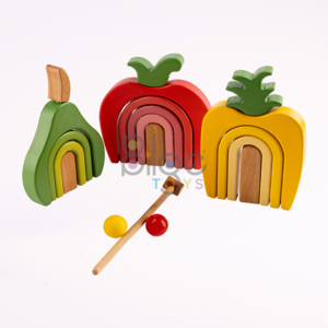 Fruits Balance Set Beech Wood (Solid Wood) 15 - 19 Pieces