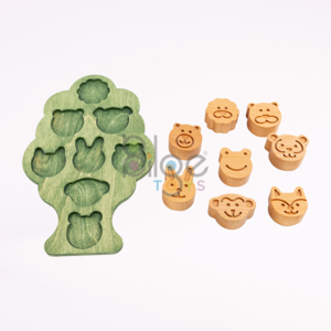 Forest Animals Find Plug Set Beech Wood & Birch Plywood 1 - 9 Pieces